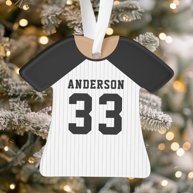 Maillot de Baseball Équipe de Sport Uniforme Noir (Créateur téléchargé)