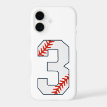 Maillot de Baseball Numéro 3