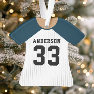 Maillot de baseball personnalisé bleu marine