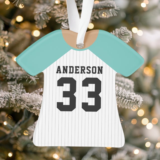 Maillot de baseball sarcelle personnalisé  (Créateur téléchargé)