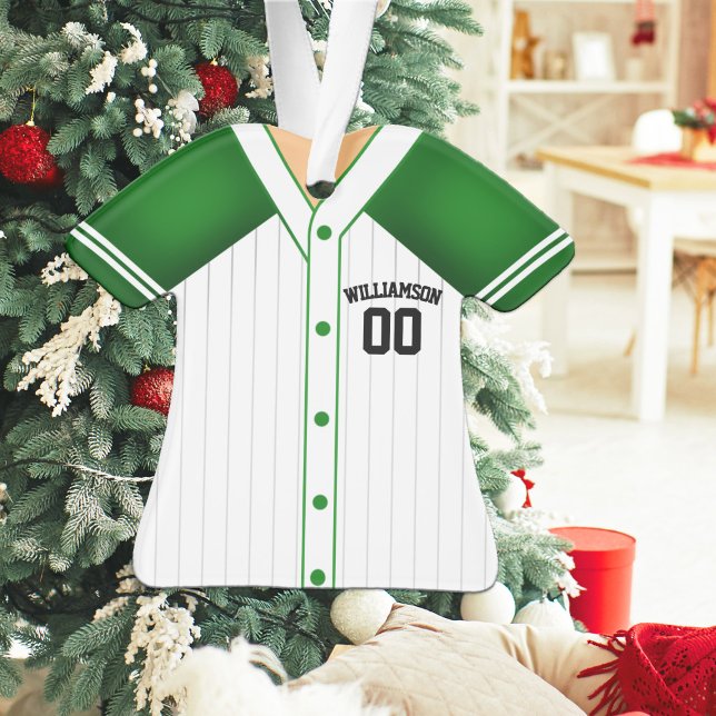 Maillot de baseball vert et blanc (Créateur téléchargé)