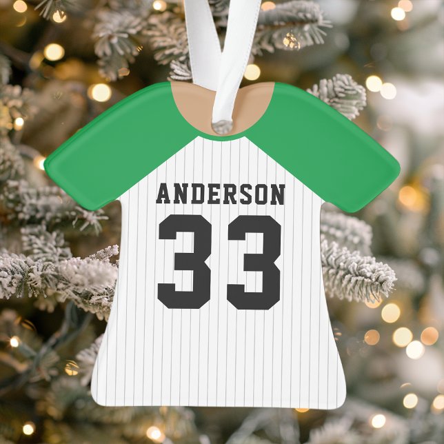Maillot de baseball vert personnalisé (Créateur téléchargé)