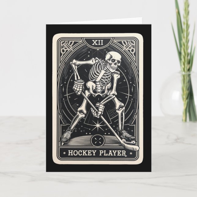 Maillot de carte de tarot de squelette de hockey s (Devant)