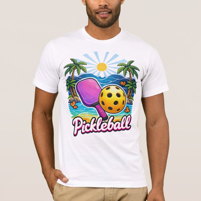 Maillot de Pickleball T-Shirt à Manches Courtes (Devant)