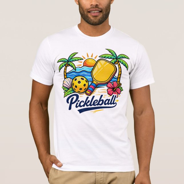 Maillot de Pickleball T-Shirt à Manches Courtes (Devant)