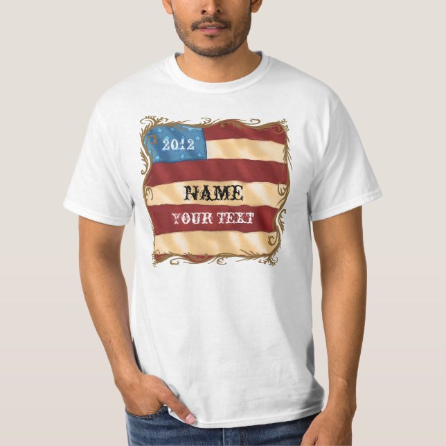 Maillot t-shirt drapeau tourbillonnant (Devant)
