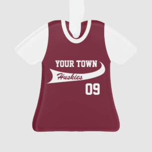 Maillot uniforme de ligue de baseball avec photo