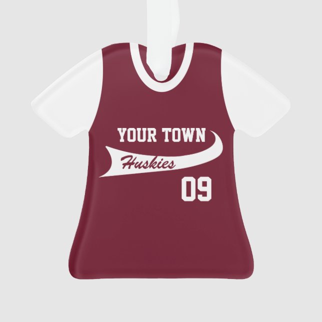 Maillot uniforme de ligue de baseball avec photo (devant)