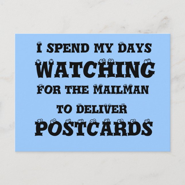mailman Livraison de cartes postales - Funny Eyes  (Devant)