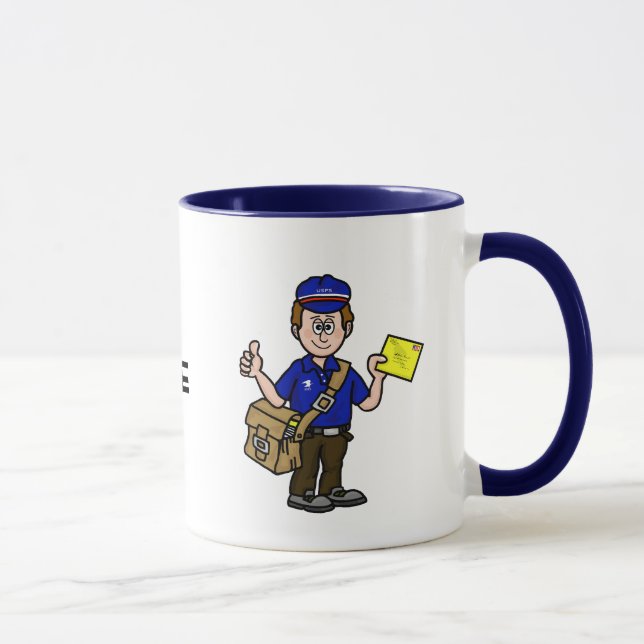 Mailman Nom personnalisé Mug (Droite)