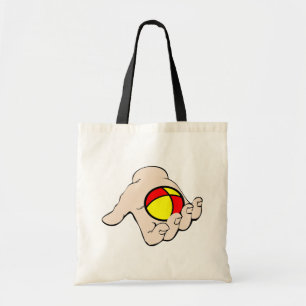 Main avec Sac fourre-tout de balle en jonglage