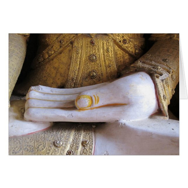 Main Bouddha tenant un petit bouddha (Devant horizontal)