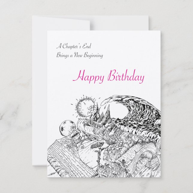 Main Drake Nouveaux Début Bonne carte d'anniversai (Devant)