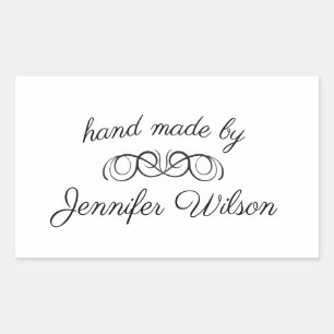 Main fabriquée   Autocollant personnalisé