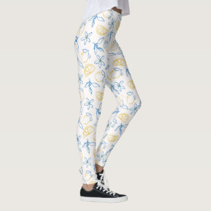 Main Motif citron dessinée - Leggings