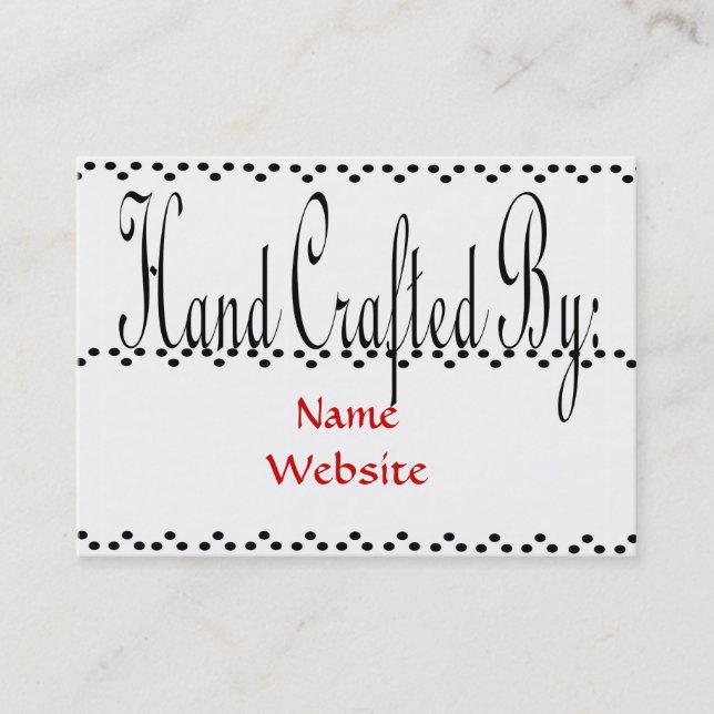 Main ouvrée par : cartes de visite (Devant)