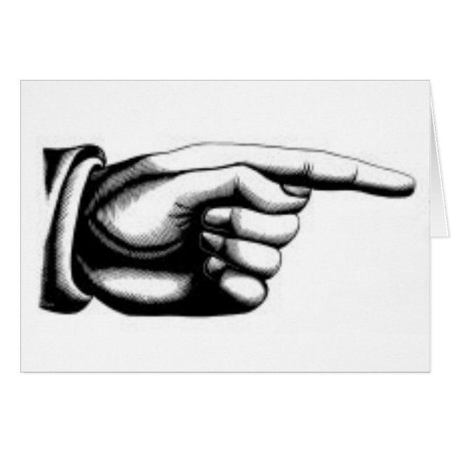 main pointante vintage (Devant horizontal)