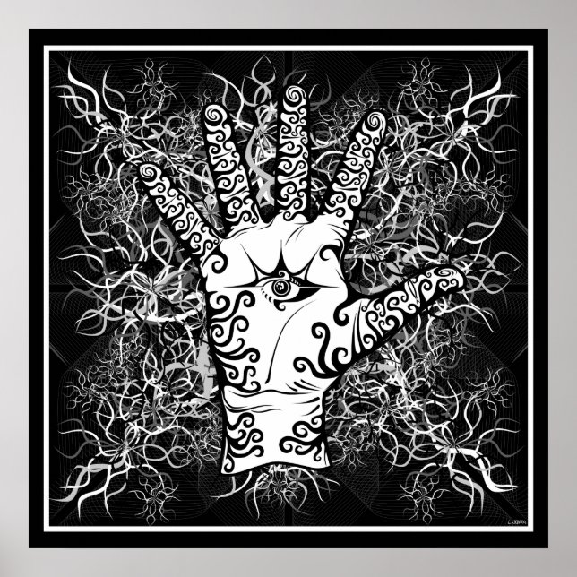 main/sensation/électricité - Poster (Devant)