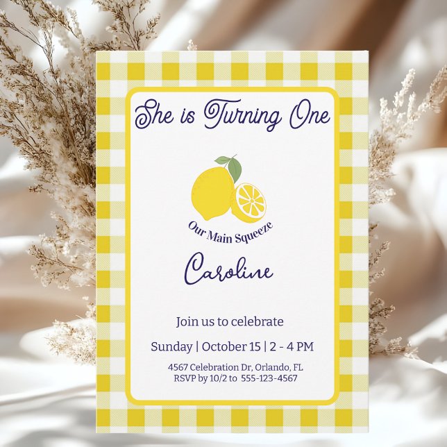 Main Squeeze Birthday Invitation Birthday Card (Créateur téléchargé)