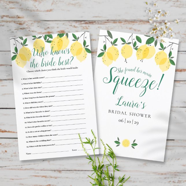 Main Squeeze Qui connaît le mieux la mariée Jeu de (Créateur téléchargé)