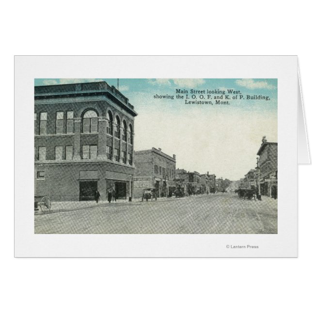Main Street Look WestLewiston, MT (Devant horizontal)