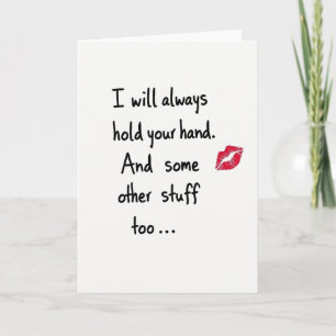 Main tenant une carte de plaisir coquin