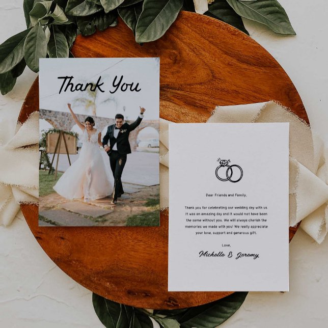 Main tirée Meilleur jour jamais Mariage Carte de r (Créateur téléchargé)