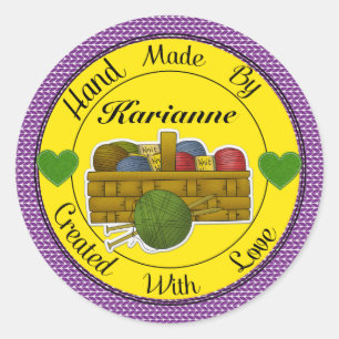 Main tricot Fabriquée Par Sticker - SRF