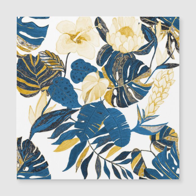 Main Tropicale tirée : Motif créatif sans couture (Devant)