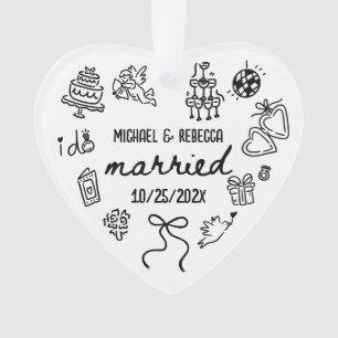 Main Whimsical Tirée Nouvelle mariée Premier Noël