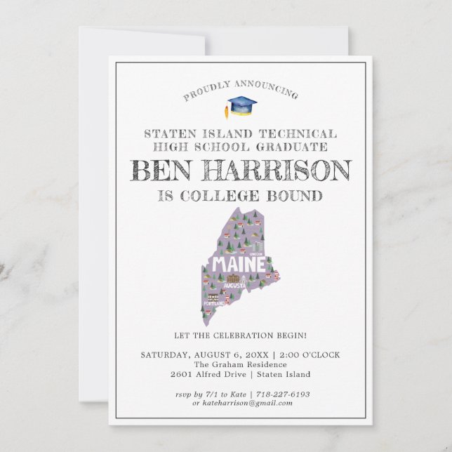 Maine | College Bound Graduation Party (Devant)