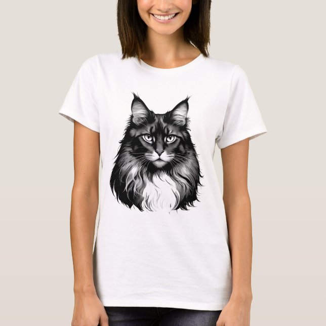 Maine Coon Cat Women's T-Shirt (Devant)