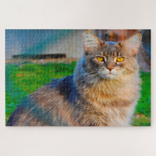 Maine Coon Cats. Jigsaw Puzzle