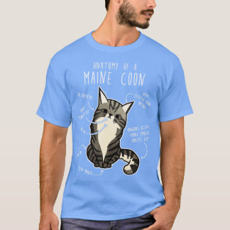 Maine Coon Chat Anatomie TShirt