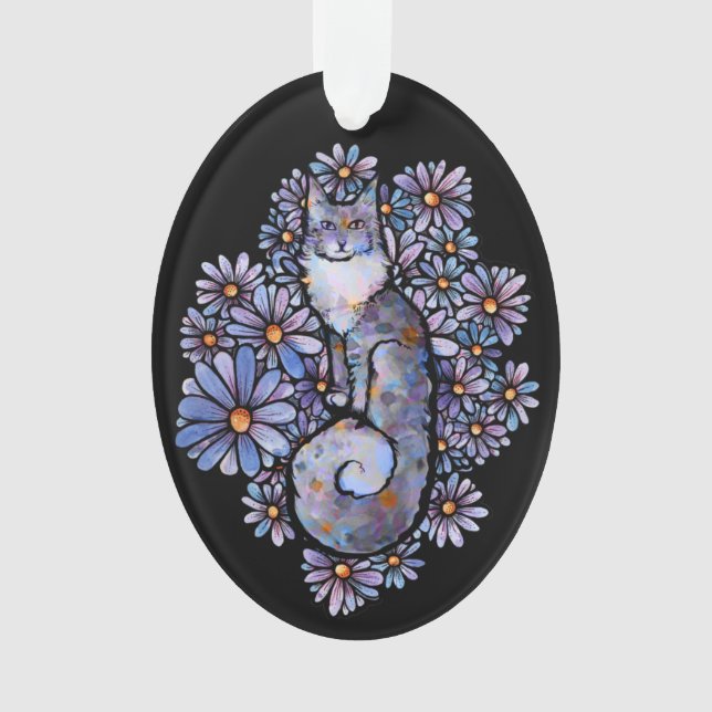 Maine Coon Dilute Calico Cat Violet (devant)