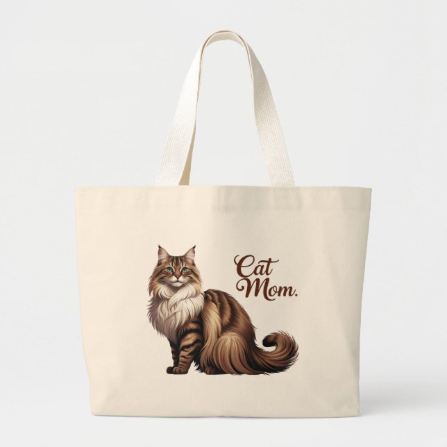 Maine Coon Empire Chat Maman Sac fourre-tout I (Devant)