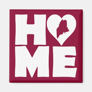 Maine Home Heart State Frigo Magnet