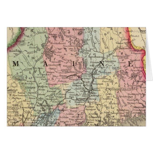 Maine Map par Mitchell (Devant horizontal)