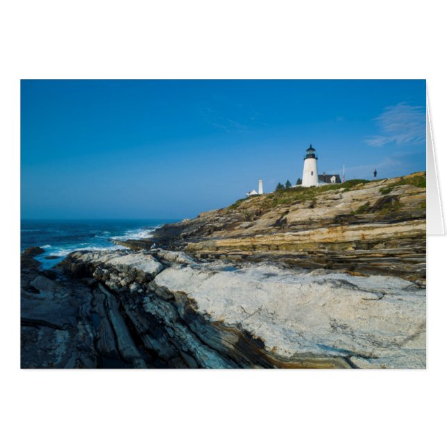 Maine, Pemaquid Point, Pemaquid Point Lighthouse (Devant horizontal)