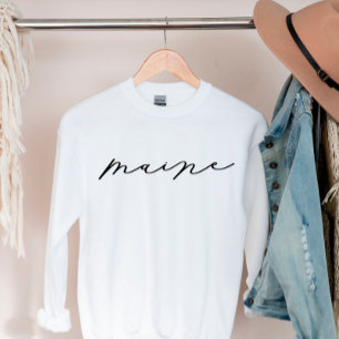 Maine Script Sweatshirt de l'État féminin
