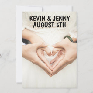MAINS COEUR MARIAGE INVITATIONS