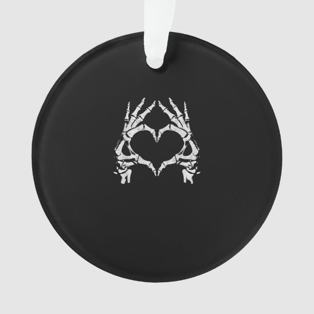 Mains de coeur de squelette - Halloween - Mains de (devant)