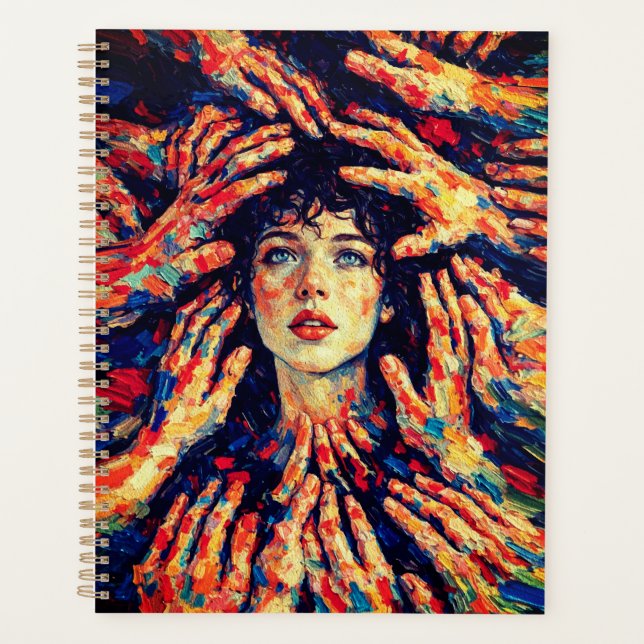 Mains de femme couvrant le visage Emotion intense (Devant)