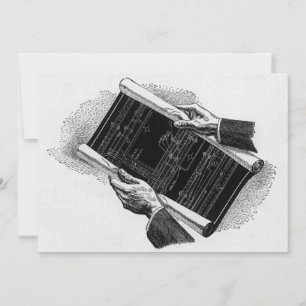 Mains w Architectural Blueprints, Vintage Business