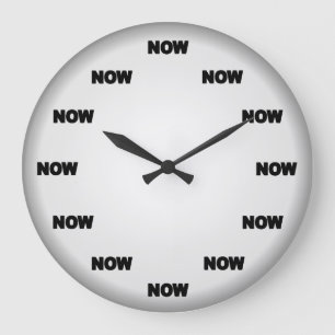 Maintenant horloge #3 (blanc)