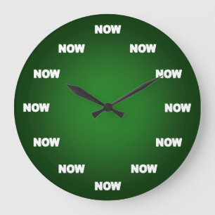 Maintenant horloge (vert)