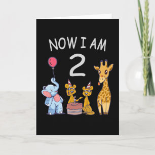 Maintenant, j'ai 2 ans 2e anniversaire à la carte