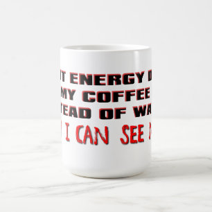 Maintenant je peux voir la tasse de café drôle de