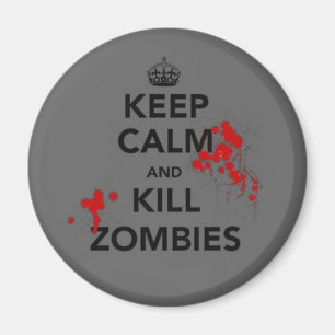maintenez aimant calme et de mise à mort de zombi