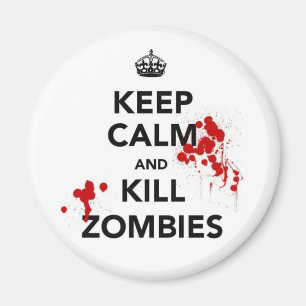 maintenez aimant calme et de mise à mort de zombi